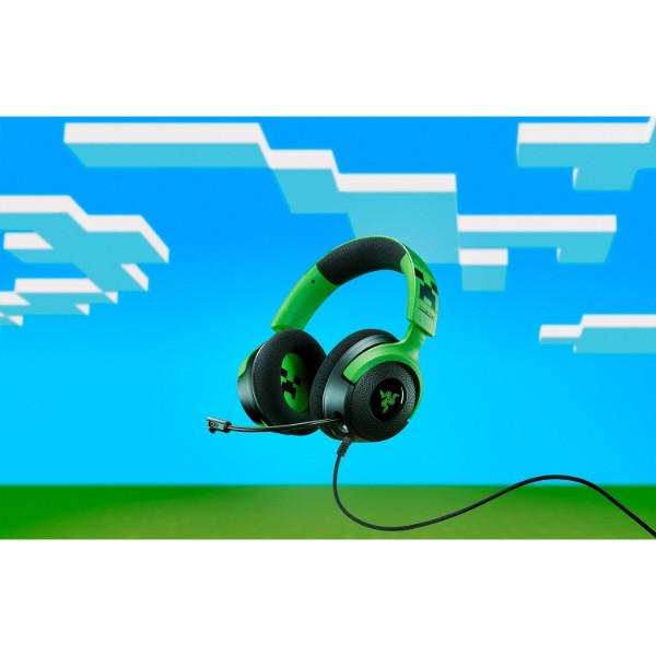Фото - Гарнітура дротова ігрова Razer Kraken V4 X Minecraft Edition (RZ04-05180200-R3M1)