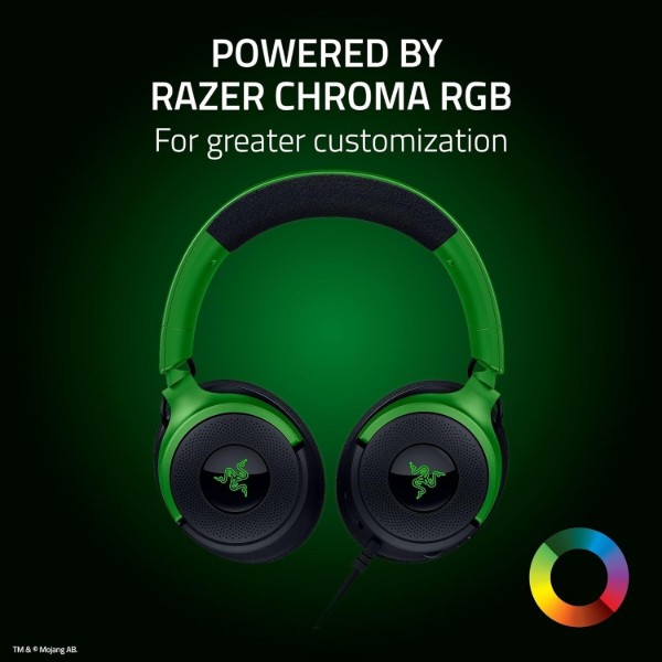 Фото - Гарнітура дротова ігрова Razer Kraken V4 X Minecraft Edition (RZ04-05180200-R3M1)