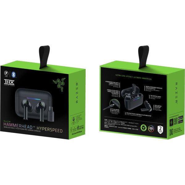 Фото - Навушники вкладиші бездротові Razer Hammerhead V3 Hyperspeed (RZ12-05610100-R3G1)