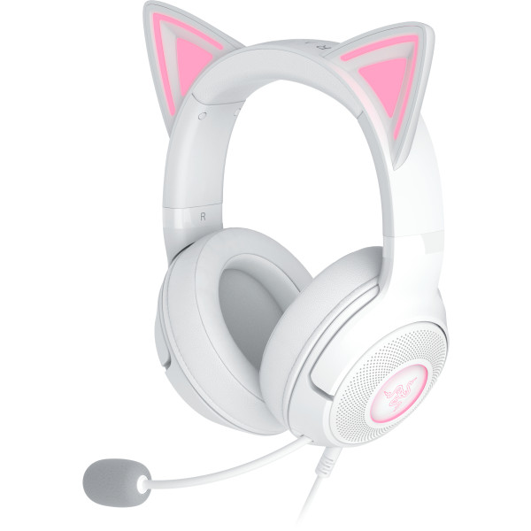Фото - Гарнітура дротова ігрова Razer Kraken Kitty V2 White (RZ04-04730600-R3M1)
