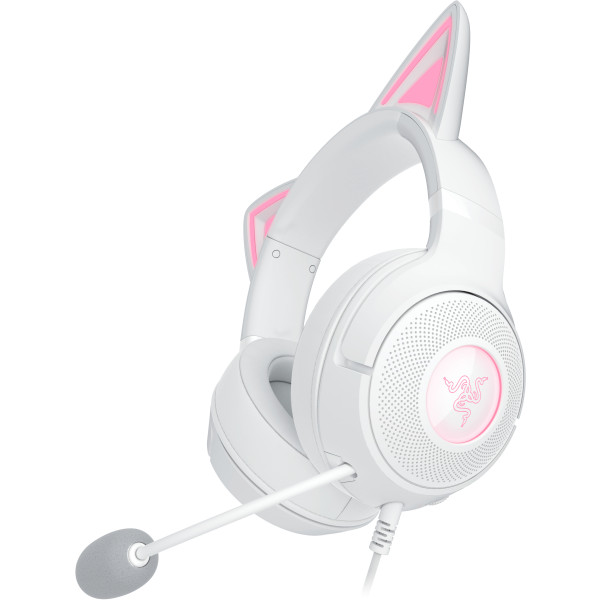 Фото - Гарнітура дротова ігрова Razer Kraken Kitty V2 White (RZ04-04730600-R3M1)
