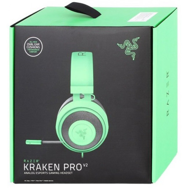 Фото - Гарнитура проводная игровая Razer Kraken Pro V2 Green Oval (RZ04-02050600-R3M1)