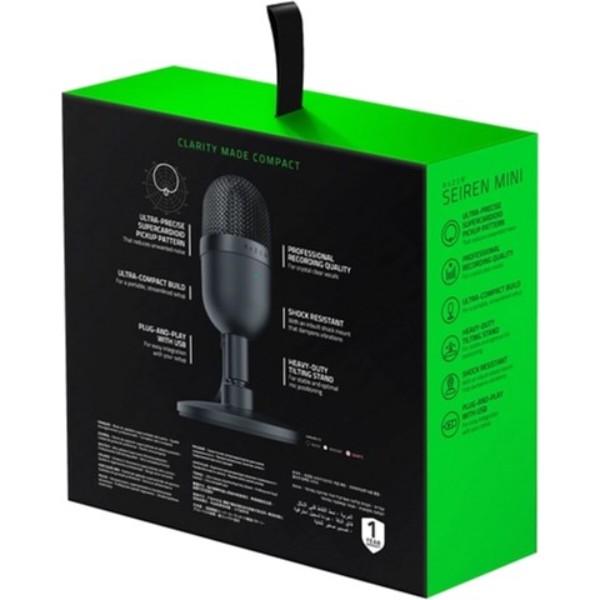 Фото - Микрофон для компьютера проводной Razer Seiren mini  (RZ19-03450100-R3M1)