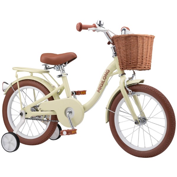 Фото - Двухколёсный велосипед Miqilong LS 16" Beige (RBB-LS16-BEIGE)
