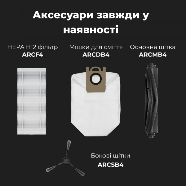 Фото - Робот-пилосос миючий AENO RC4S (ARC0004S)