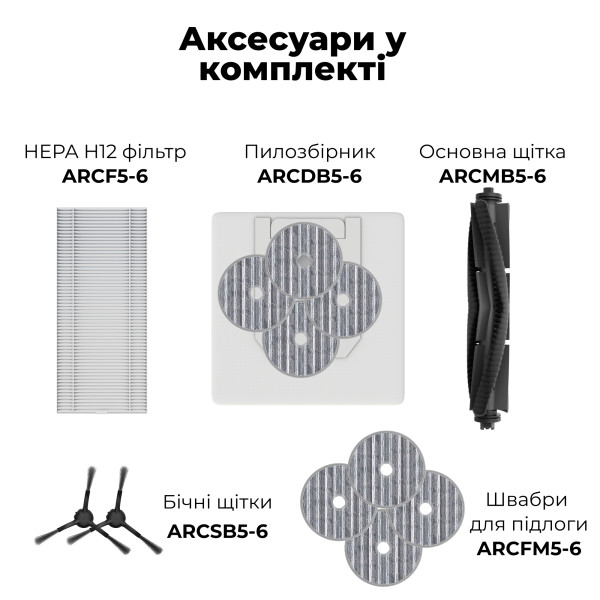 Фото - Робот-пылесос моющий AENO RC6S (ARC0006S)