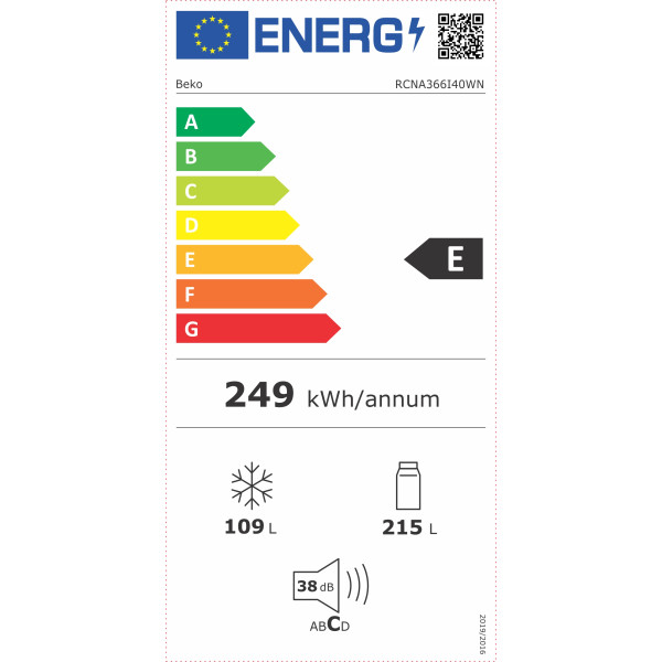 Фото - Холодильник Beko RCNA366I40WN