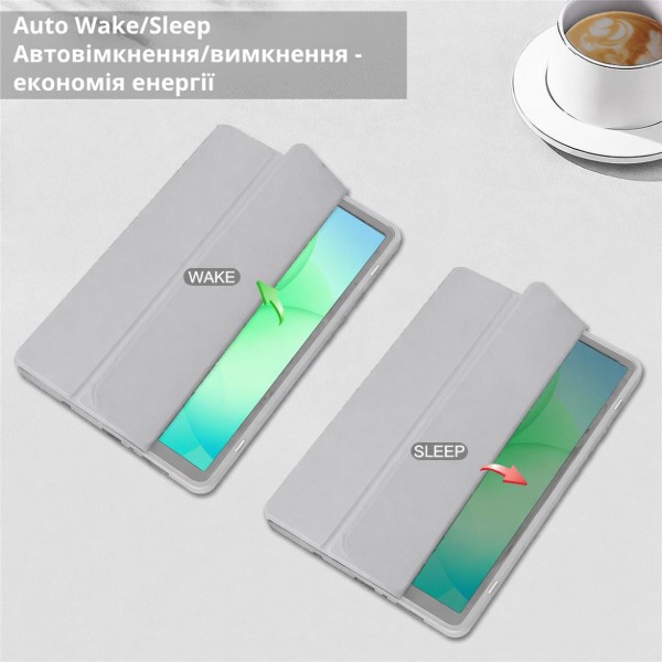 Фото - Чохол для планшета BeCover Soft Edge з кріпленням для стілусу for Samsung Galaxy Tab S10 FE (SM-X520/SM-X526) 10.9" Gray (715770)