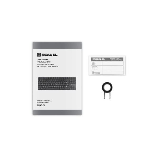 Фото - Клавіатура дротова ігрова REAL-EL M 05 Grey USB (EL123100044)