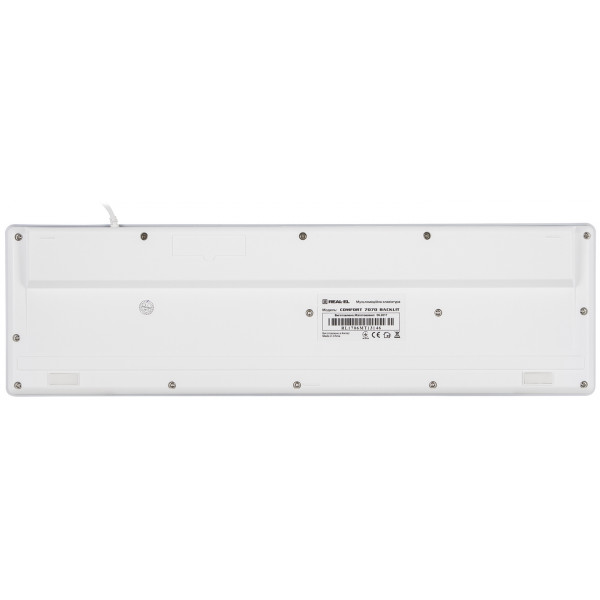 Фото - Клавіатура дротова REAL-EL Comfort 7070 White USB