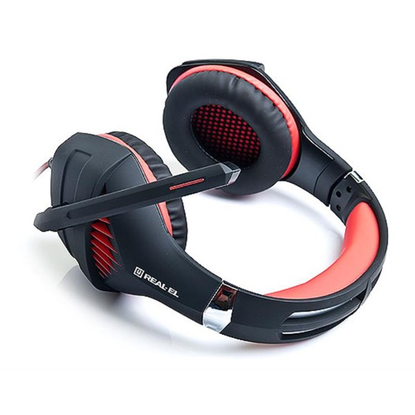 Фото - Гарнитура проводная игровая REAL-EL GDX-7600 Black/Red