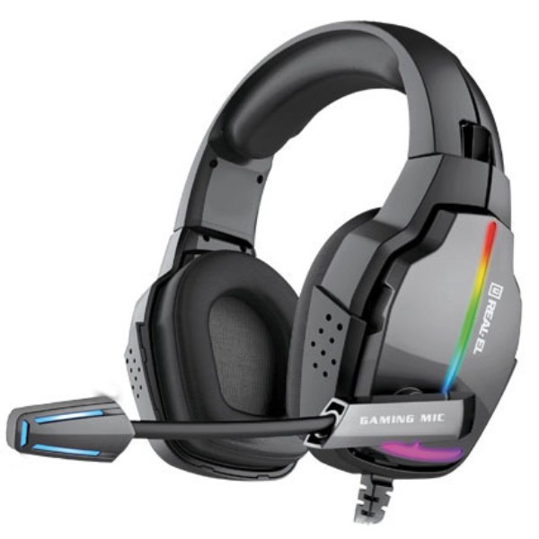 Фото - Гарнітура дротова ігрова REAL-EL GDX-7680 Black