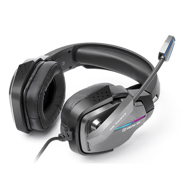 Фото - Гарнітура дротова ігрова REAL-EL GDX-7680 Black