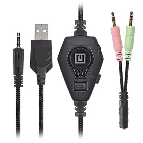 Фото - Гарнітура дротова ігрова REAL-EL GDX-7680 Black