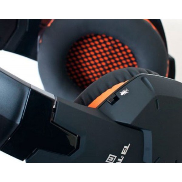 Фото - Гарнитура проводная игровая REAL-EL GDX-7700 Surround 7.1 Black-Orange