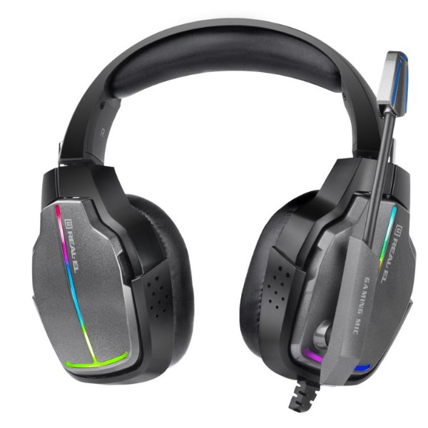 Фото - Гарнітура дротова ігрова REAL-EL GDX-7780 Black