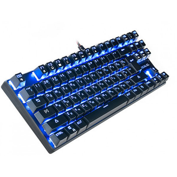 Фото - Клавіатура дротова ігрова REAL-EL M28 RGB TKL USB Black