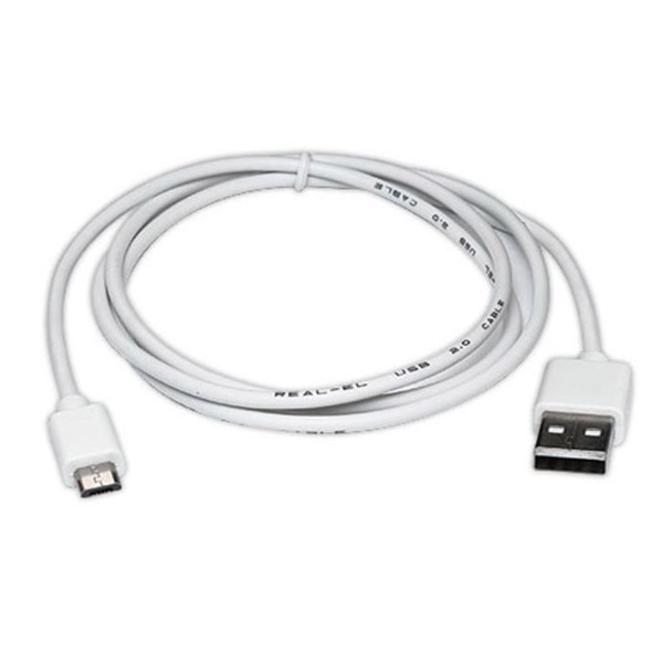Фото - Кабель REAL-EL Pro USB 2.0 AM-micro USB type B 0.6m White (EL123500022)