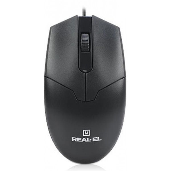 Фото - Миша дротова REAL-EL RM-208 Black USB