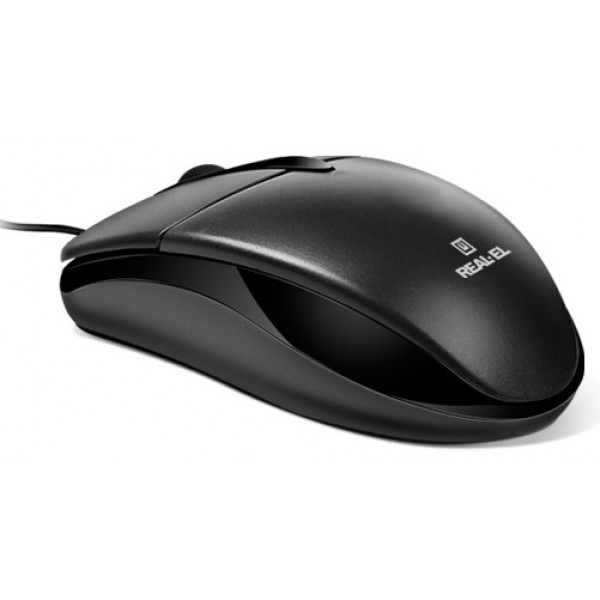 Фото - Миша дротова REAL-EL RM-211 USB Black