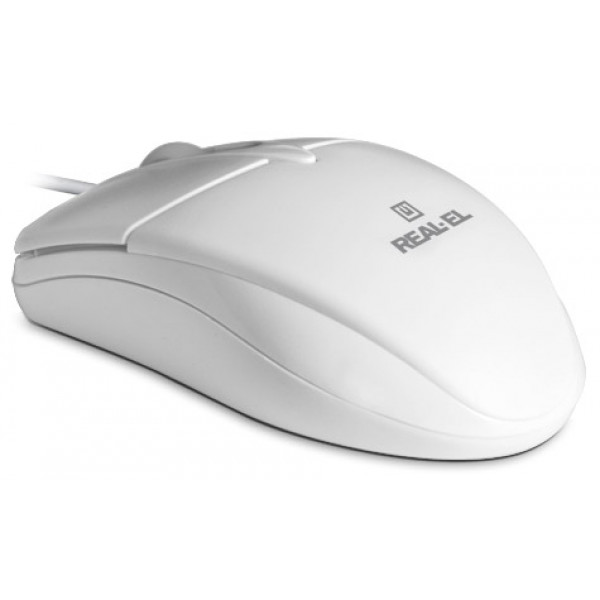 Фото - Миша дротова REAL-EL RM-211 USB White