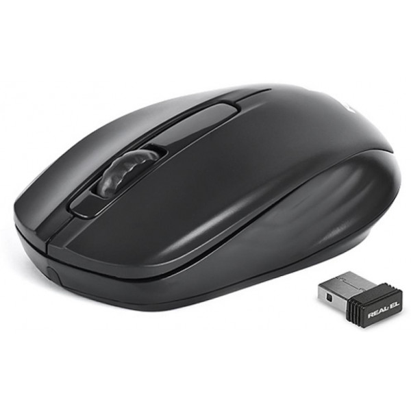 Фото - Миша бездротова REAL-EL RM-301 Black USB