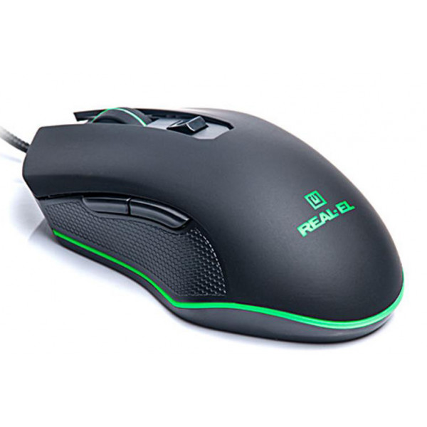 Фото - Мышь проводная игровая REAL-EL RM-550 Black USB