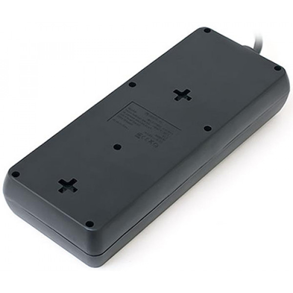 Фото - Мережевий фільтр REAL-EL RS-8 Protect USB 1.8m Black