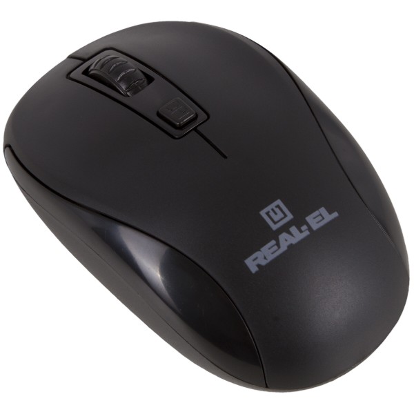 Фото - Клавиатура+мышь беспроводная REAL-EL Standard 550 Kit Wireless USB Black (EL123100024)