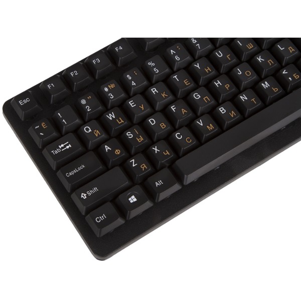 Фото - Клавиатура+мышь беспроводная REAL-EL Standard 550 Kit Wireless USB Black (EL123100024)