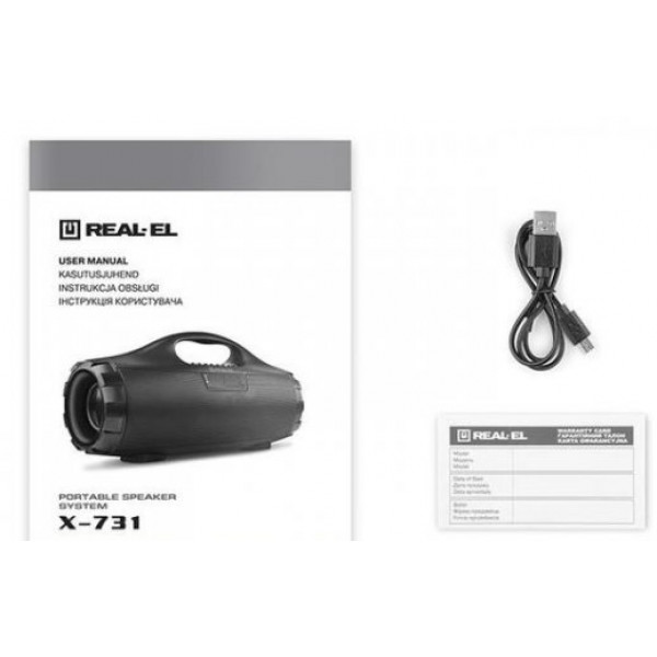 Фото - Акустична система REAL-EL X-731 Black