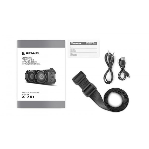 Фото - Акустична система REAL-EL X-751 Black