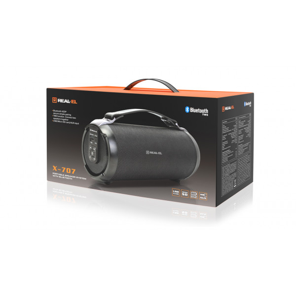 Фото - Портативна акустика REAL-EL X-707 Black