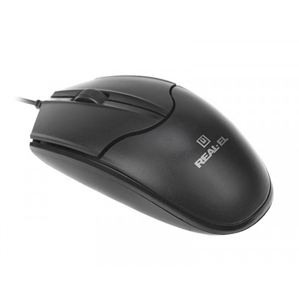 Фото - Мышь проводная REAL-EL RM-410 Silent Black USB