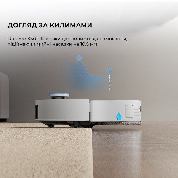 Фото - Робот-пылесос моющий Dreame X50 Ultra White
