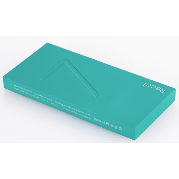 Фото - Батарея мобільна RECCI Seven 7000 mAh Light Blue