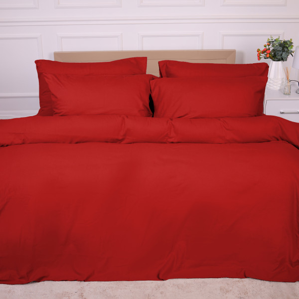 Фото - Простынь двуспальная MirSon Фланель 009 Red 180x200 см (2200009651977)