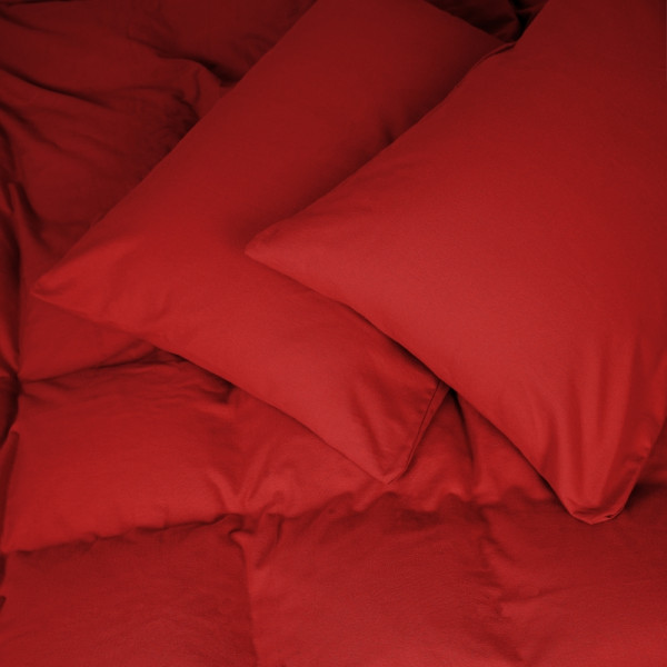 Фото - Простирадло двоспальне MirSon Фланель 009 Red 180x190 см (2200009651960)