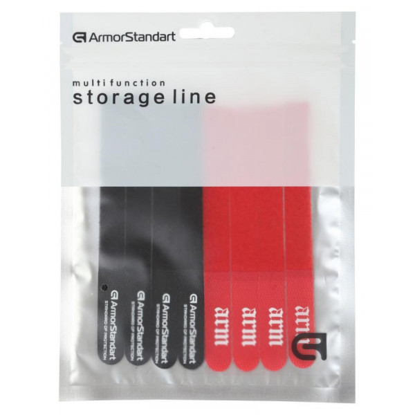 Фото - Органайзер для зберігання кабелів Armorstandart Stick Pack 8 шт. Black/Red (ARM58279)