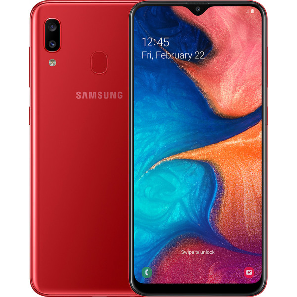 Фото - Смартфон Samsung Galaxy A20 3/32Gb Red (SM-A205FZRV)