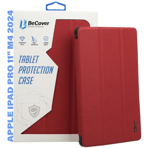 Фото - Чехол для планшета BeCover Smart Case for Apple iPad Pro 11'' M4 2024 Red Wine (711628)