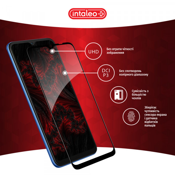 Фото - Захисне скло для смартфону Intaleo Full Glue for Xiaomi Redmi 10A Black (1283126537813)