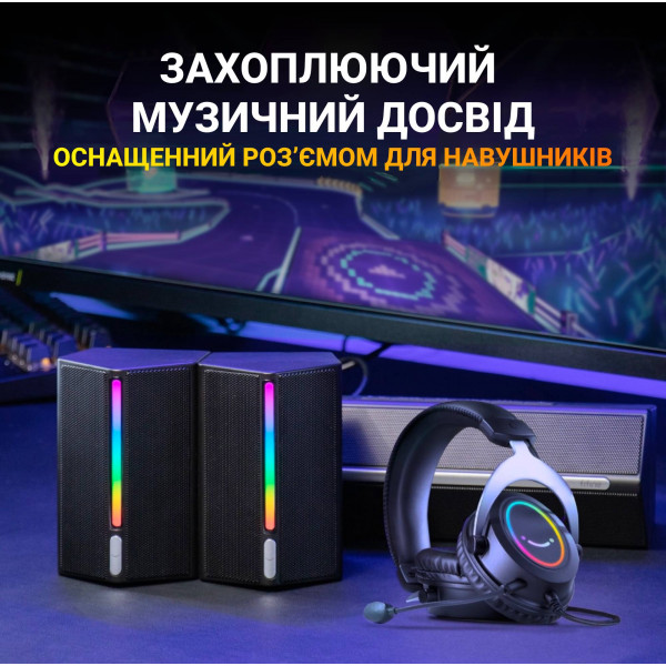 Фото - Компьютерная акустика 2.1 Fifine A22 Gaming RGB Speaker