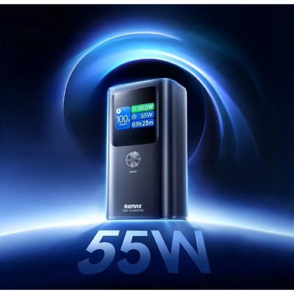 Фото - Батарея мобільна Remax Dinba 55W+22.5W PD+QC 10000mAh FP-7 Grey (6954851250074)