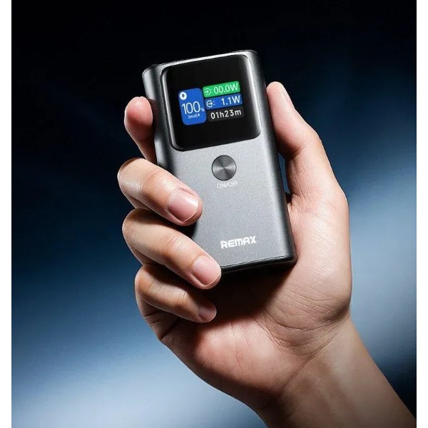 Фото - Батарея мобільна Remax Dinba 55W+22.5W PD+QC 10000mAh FP-7 Grey (6954851250074)