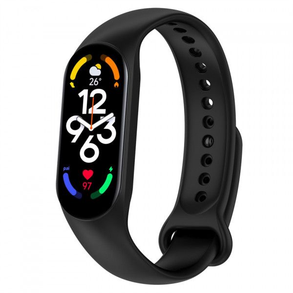 Фото - Ремінець для фітнес-браслету BeCover for Xiaomi Mi Smart Band 7 Black (707476)