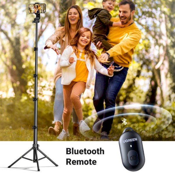 Фото - Штатив UGREEN LP680 Selfie Stick Tripod with Bluetooth Remote Black (15609)
