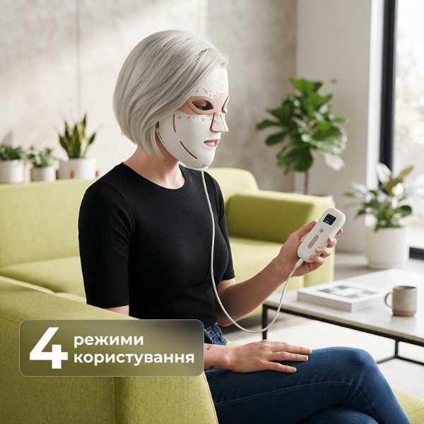 Фото - Led маска для обличчя RENPHO Artemis LED Light Therapy Mask (E100B-1-PK)