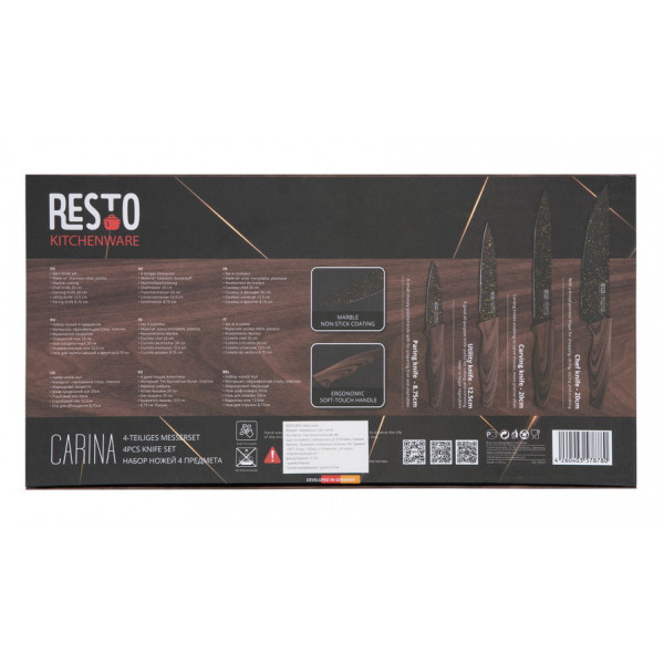 Фото - Набір ножів RESTO 4 пр. (95501)