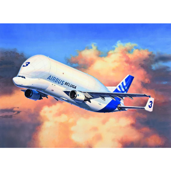 Фото - Набір для моделювання техніки Revell модель літак Airbus A300-600ST Beluga 1:144 (RVL-03817)